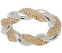 Gold & Silver Twist Ring