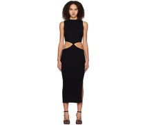 Black Kiera Midi Dress