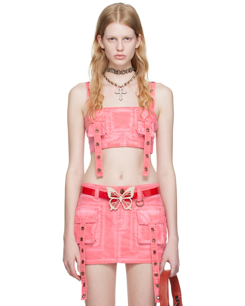 Blumarine Damen SSENSE Exclusive Pink Tank Top