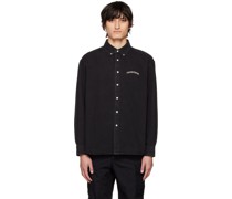 Black Washed Denim Shirt