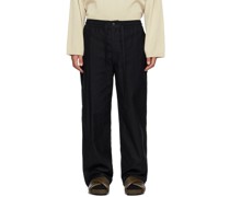 Black Drawstring Trousers