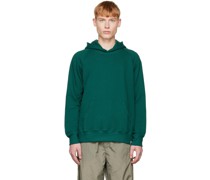 Green Raglan Sleeve Hoodie