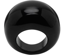 Black Onyx Donut Ring