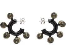 Black Big Bang Hoop Earrings