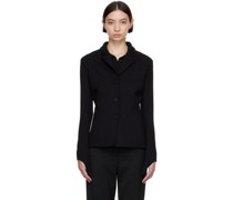 Black Nylon Blazer