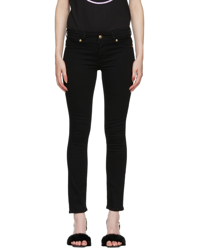 Versace Jeans Damen Black Slim-Fit Jeans