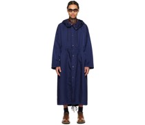 Blue Garment-Dyed Coat