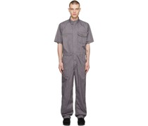 Gray Racing Jumpsuit