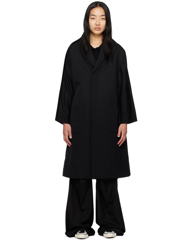 Comme des Garçons Damen Black Pinched Seam Coat
