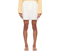 Off-White Oversized Pyjama Shorts
