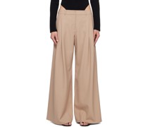 Tan Joan Trousers