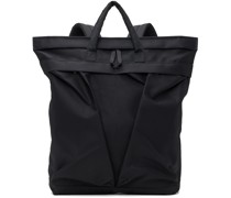 Black Water-Repellent Helmet Tote