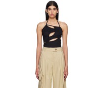 Black Cutout Tank Top
