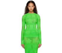 Green Logomania Long Sleeve T-Shirt