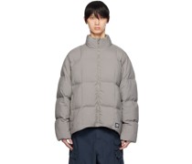 Gray Patch Puffer Jacket