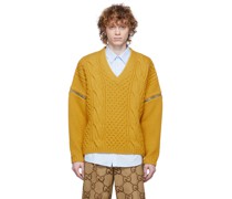 Cable Knit V-Pullover