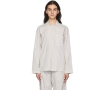 & Stripe Pyjama Hemd / Bluse