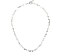 White & Silver #9705 Necklace