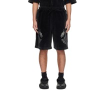 Black Dragon Crystal Hotfix Shorts