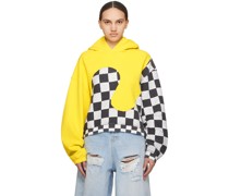 Yellow Paneled Hoodie