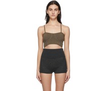 Brown Figari Cashmere Bralette