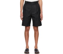 Black Tailored Bermuda Shorts