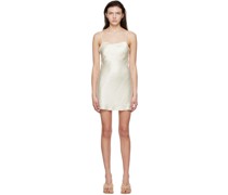 Off-White Acetate Mini Dress