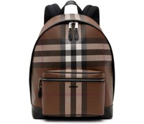 Brown Check Backpack