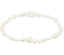 White Antique Pearl Bracelet