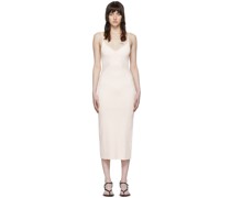 Off-White Viscose Midi Dress