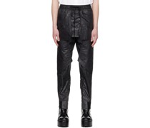 Black Armored Track Pants