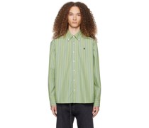 Green Button-Up Shirt