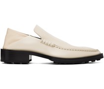 Off-White Pointed Toe Loafers