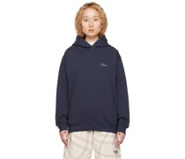 Navy Embroidered Hoodie