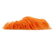 SSENSE Exclusive Orange Fussbett Sabot Loafers