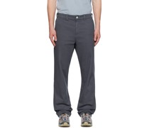 Gray Washed Trousers