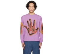 Purple Hand Long Sleeve T-Shirt