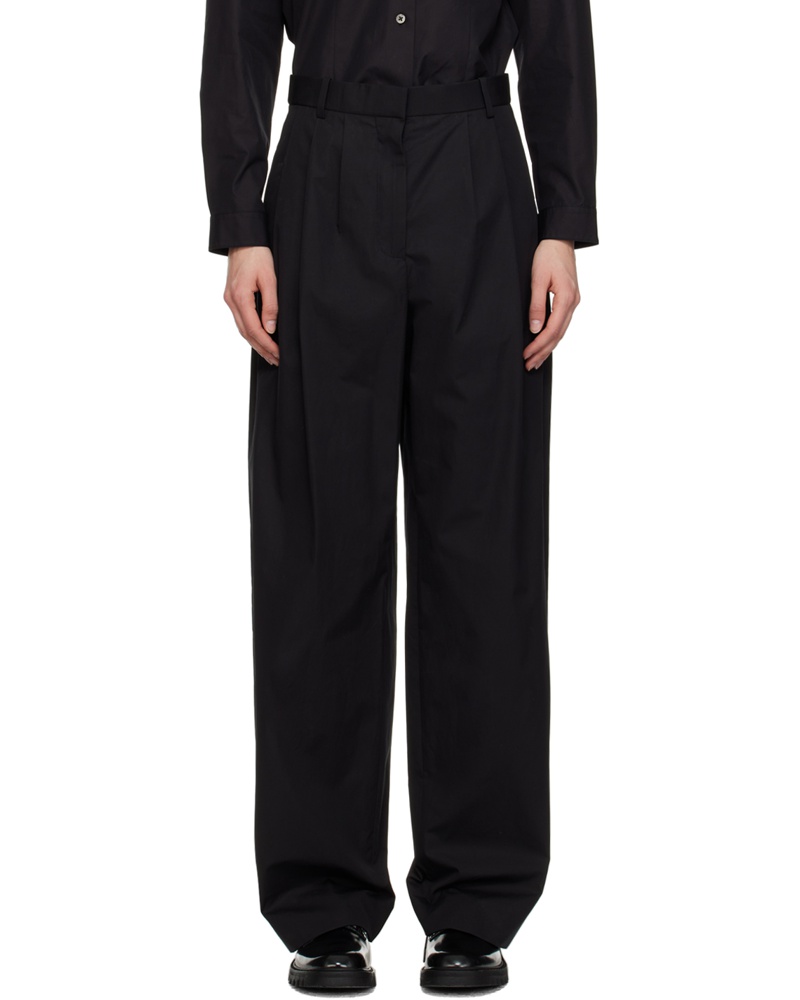 The Row Damen Black Bufus Trousers