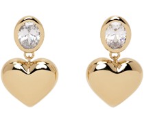 Gold #5110 Heart Earrings