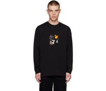 Black Graphic Long Sleeve T-Shirt