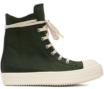 Green Nubuck High Sneakers