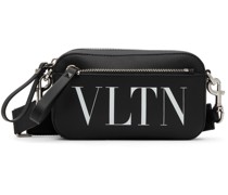 Black Small VLTN Zip Pocket Crossbody Bag