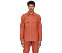 Orange Chambray Shirt
