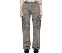 Gray Regenerated Camo Trousers