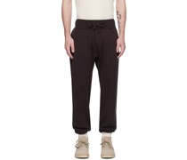 Black Garment-Dyed Sweatpants