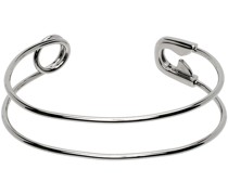 Silver Safety Pin Bracelet