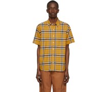 Yellow Cotton Short Sleeve Shirt
