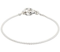 Silver Spliced Link Bracelet