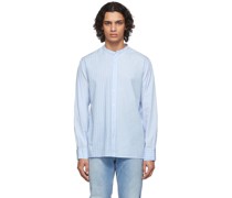 Bleu & White Gaston Patchwork Shirt