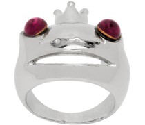 Silver Frog Prince Ring